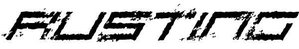 Rusting Robotica font preview